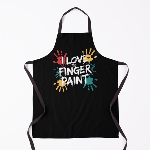 Item preview, I Love To Finger Paint Shirt - This gift is perfect for artists, teachers, kids, and anyone who loves creative fun with paint. designed and sold by ZyziowskyArt.