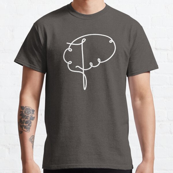 Vista previa del artículo con la obra «Camiseta Pontifica "P Brain"», diseñado y vendido por SetGoStudios.