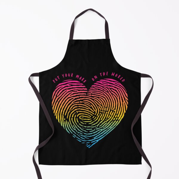 Item preview, Valentines Love, Pansexual pride flag graphic, Heart thumbprint Graphic, Put your mark on the world slogan, love, 14th February, Valentines Day, Self Love, Self Care, designed and sold by PrideBeProud.