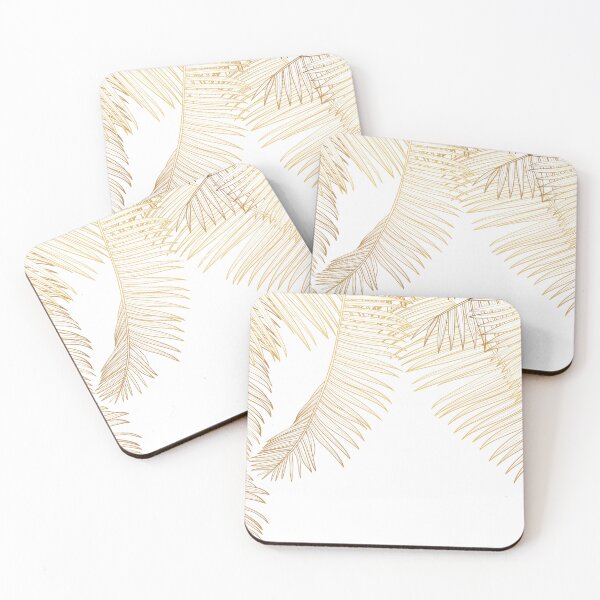Item preview, Luxury wallpaper design with golden palm leaves and natural background. Tropical line design. designed and sold by MatyKotiv.