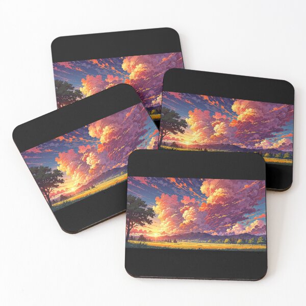 Item preview, Mountain landscape in anime style. designed and sold by ArtCraftLab.