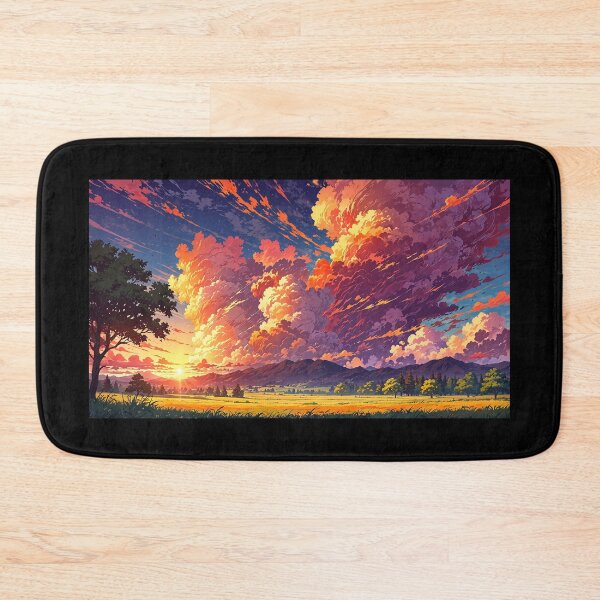 Item preview, Mountain landscape in anime style. designed and sold by ArtCraftLab.