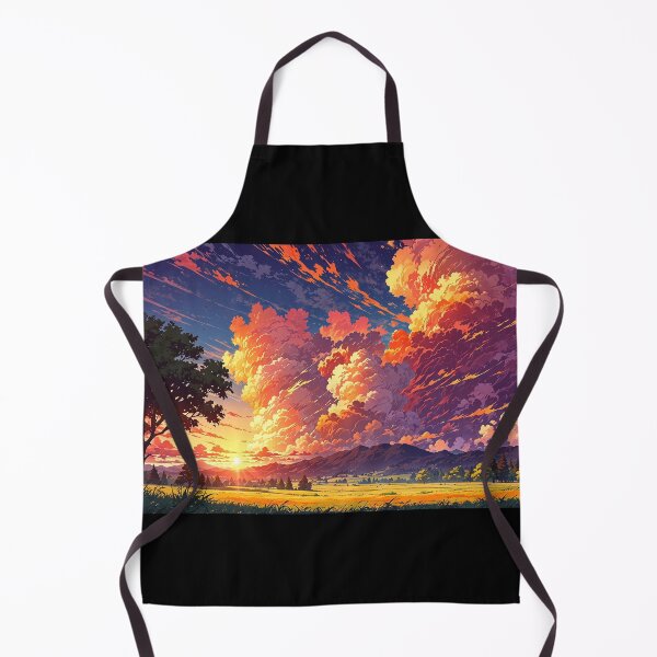 Item preview, Mountain landscape in anime style. designed and sold by ArtCraftLab.