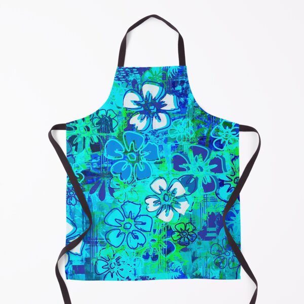Item preview, Shades of Blue Hawaiian Floral  designed and sold by Sharon Schwalbe.