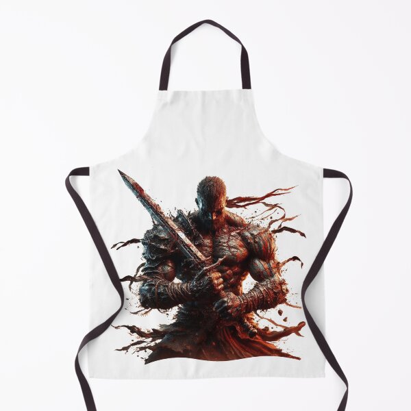 Item preview, Fierce Bloodied Warrior – Dark Fantasy Barbarian Art designed and sold by DriftLens.