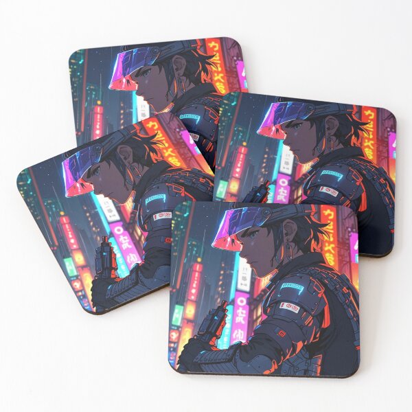 Item preview, Futuristic Cyberpunk Policeman designed and sold by TondoMeander.