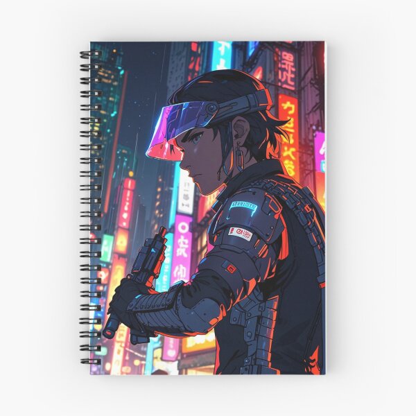 Item preview, Futuristic Cyberpunk Policeman designed and sold by TondoMeander.