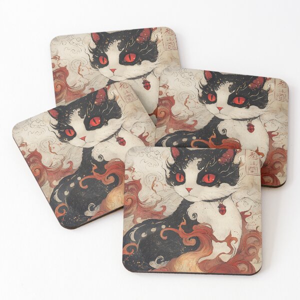 Item preview, Mystical Yokai Cat designed and sold by bapupa.