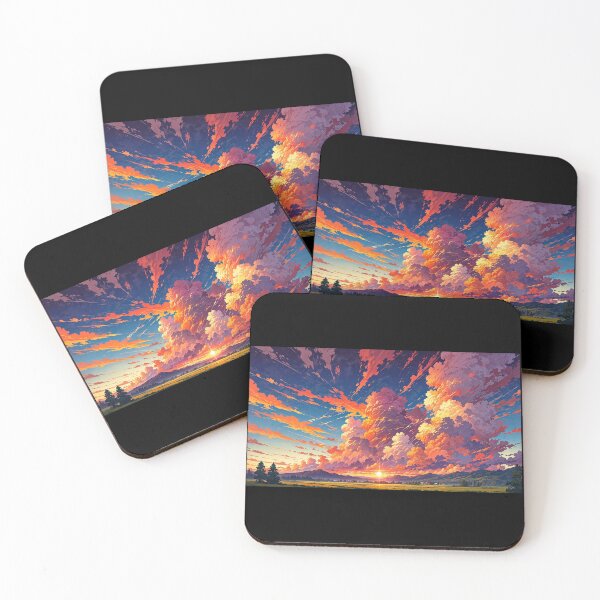 Item preview, Mountain landscape in anime style. designed and sold by ArtCraftLab.