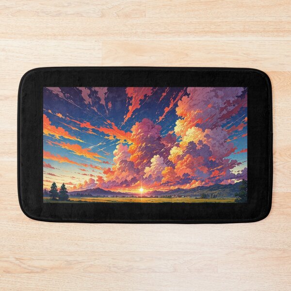 Item preview, Mountain landscape in anime style. designed and sold by ArtCraftLab.