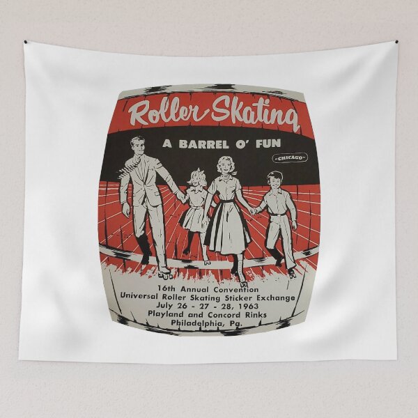 Item preview, 1963 Sticker Exchange Playland And Concord Rinks Philadelphia Pennsylvania Roller Skating Rink Sticker Decal Label designed and sold by tislord.