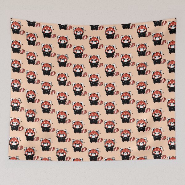 Item preview, Adorable Red Panda Illustration - Minimalist and Playful Animal Design designed and sold by happyartworks.