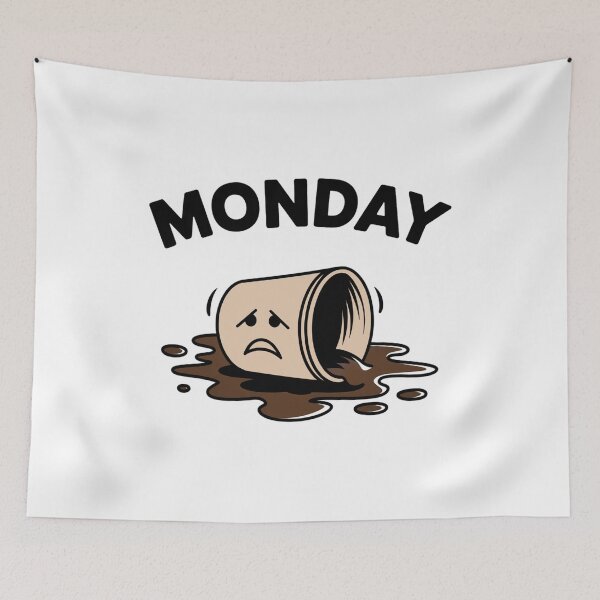 Item preview, Spilled coffee Monday designed and sold by VividTrails.