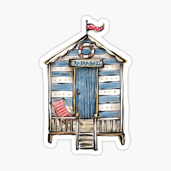 Artikel-Vorschau von Nautische Strandhütte aus Holz, designt und verkauft von KaramfilaS.