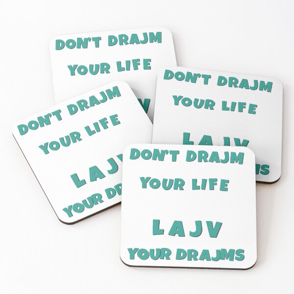 Item preview, Live Your DraJms – Scandinavian Humor Quote Poster designed and sold by TringTringCards.