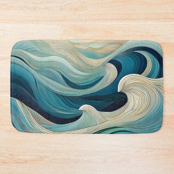 Item preview, A dynamic composition of abstract waves and lines, evoking movement and fluidity. designed and sold by HEMRO.