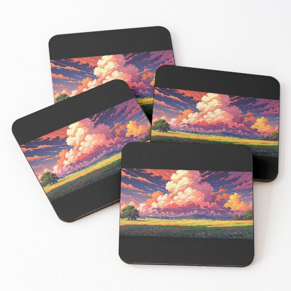 Item preview, Mountain landscape in anime style. designed and sold by ArtCraftLab.