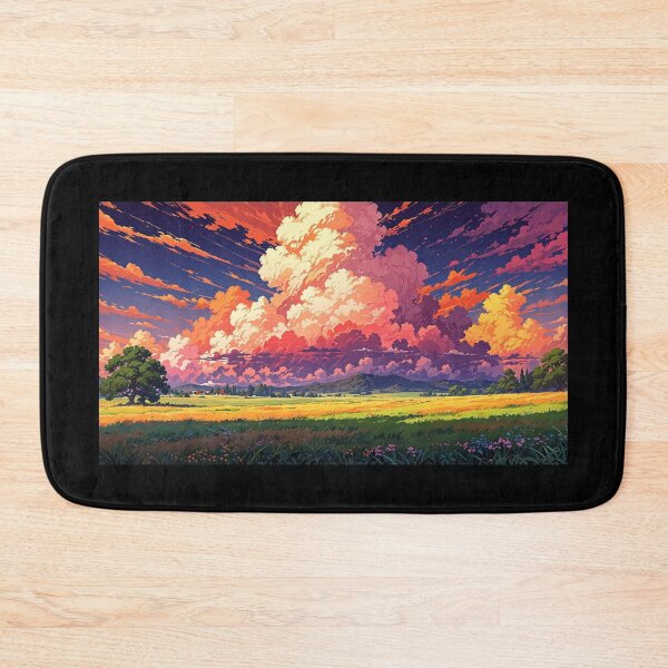 Item preview, Mountain landscape in anime style. designed and sold by ArtCraftLab.