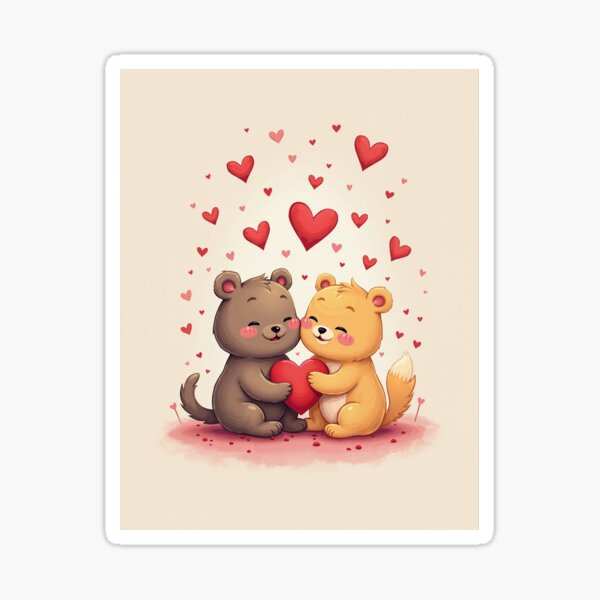 Cuddles Sticker