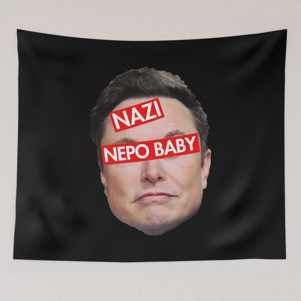 Item preview, Nazi Nepo Baby - Anti Musk - Anti Nazi designed and sold by Thelittlelord.