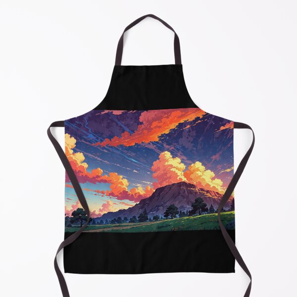 Item preview, Mountain landscape in anime style. designed and sold by ArtCraftLab.