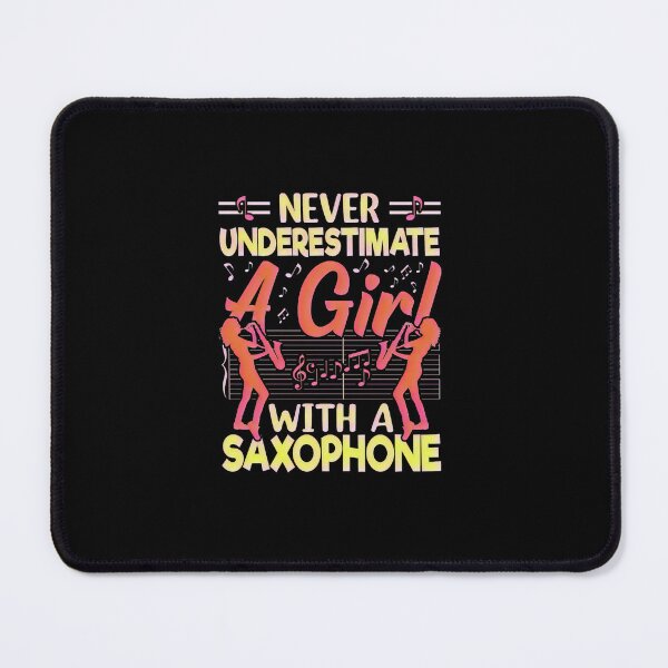 Item preview, Never Underestimate a Girl with a Saxophone V1– Funny Musician Gift designed and sold by creativerooney.