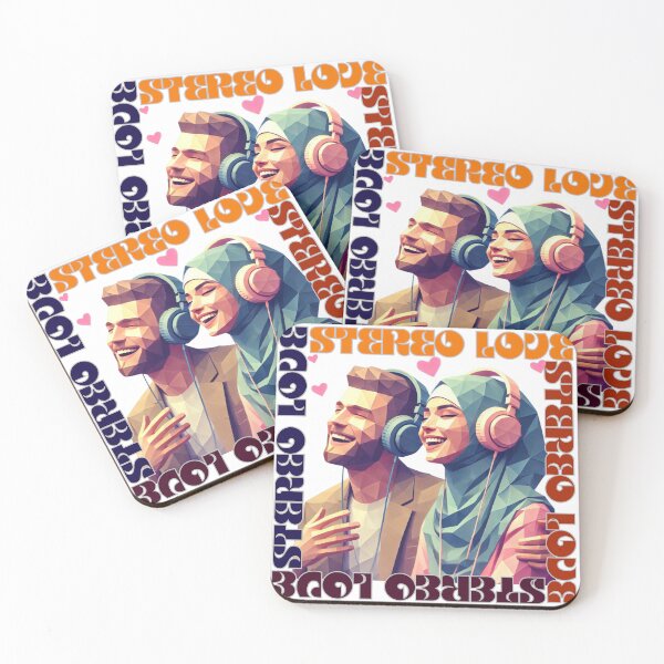 Item preview, Together in stereo love - girlfriend and boyfriend; Juntos en el amor estereoscópico: novia y novio designed and sold by W-McSapa.
