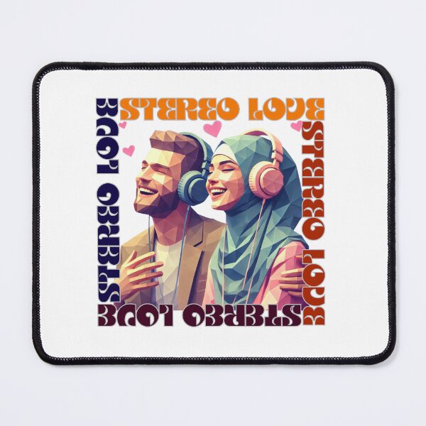 Item preview, Together in stereo love - girlfriend and boyfriend; Juntos en el amor estereoscópico: novia y novio designed and sold by W-McSapa.