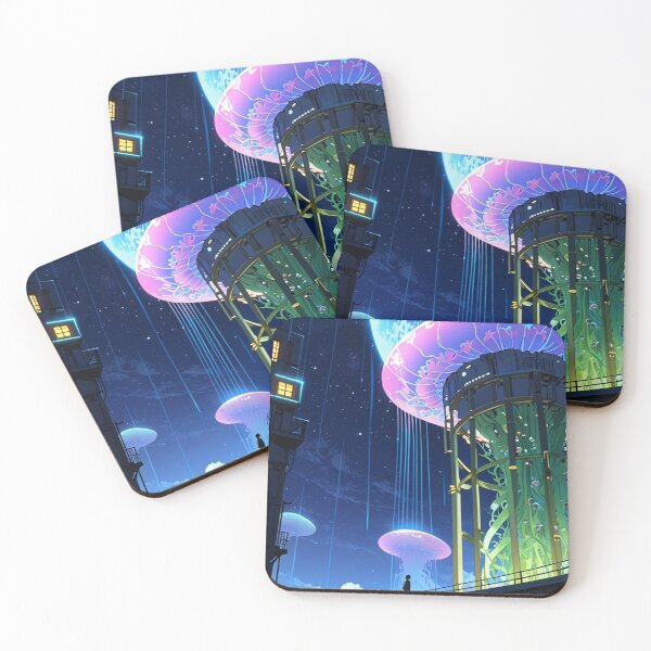 Item preview, Green Jellyfish Tower designed and sold by TondoMeander.