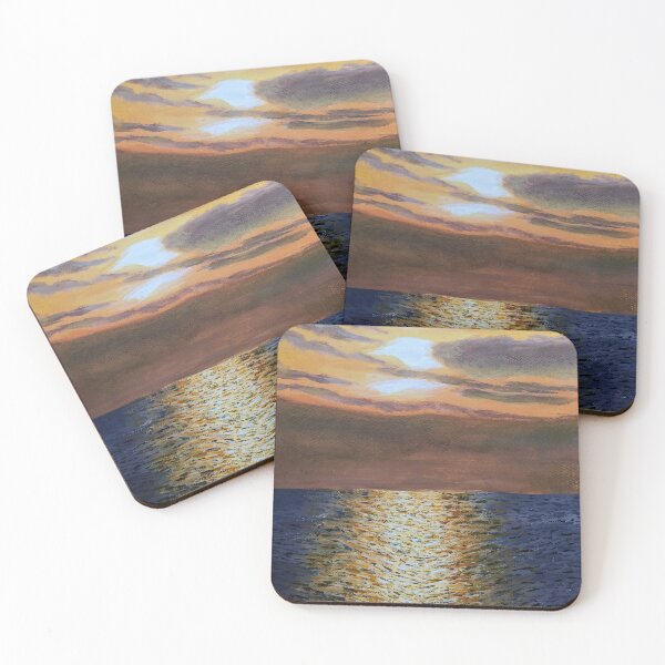 Item preview, Orange Sunset Over the Ocean designed and sold by bethanyivy.