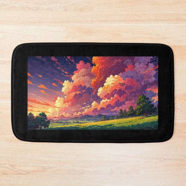 Item preview, Mountain landscape in anime style. designed and sold by ArtCraftLab.