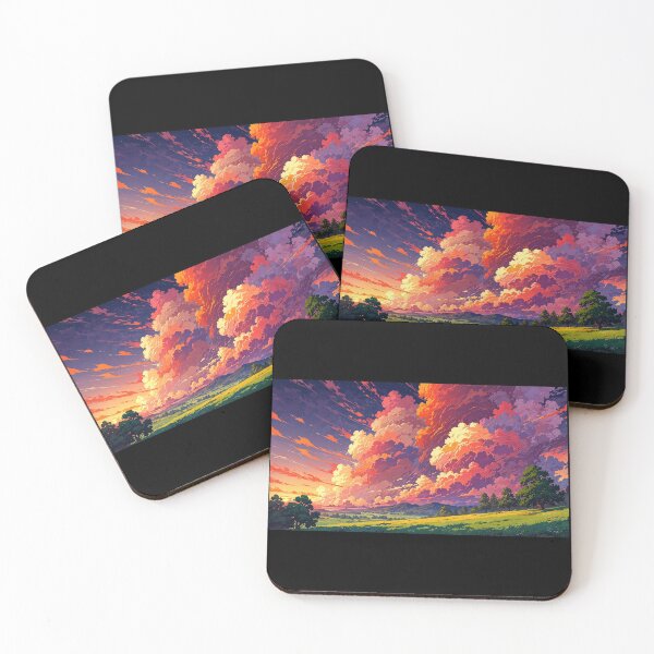 Item preview, Mountain landscape in anime style. designed and sold by ArtCraftLab.