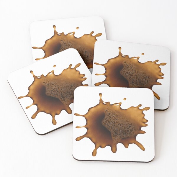 Item preview, spilled coffee stain designed and sold by VividTrails.