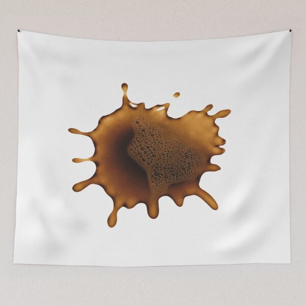 Item preview, spilled coffee stain designed and sold by VividTrails.