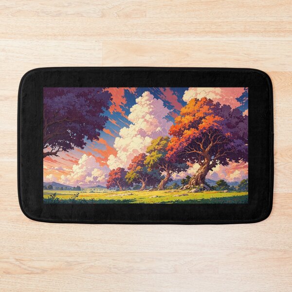 Item preview, Mountain landscape in anime style. designed and sold by ArtCraftLab.