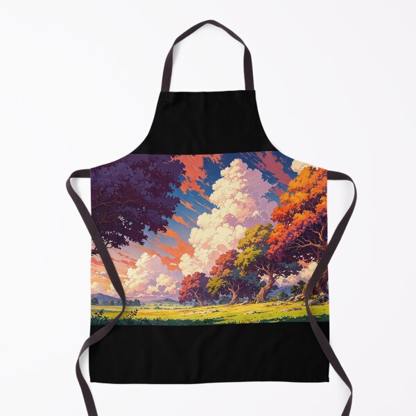 Item preview, Mountain landscape in anime style. designed and sold by ArtCraftLab.