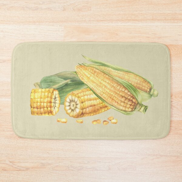 Item preview, Copy of Corn composition. Yellow sweet cut and whole maize cob, kernel of corn. Watercolor food illustration designed and sold by BartolArt.