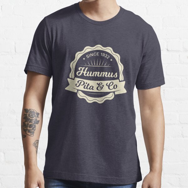 "Hummus Pita Co Logo Vintage Vegan Food Logo" Tshirt by RaveRebel Redbubble