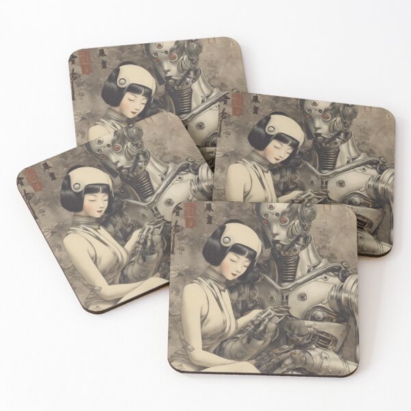 Item preview, Robot Shunga Erotic Art Imitation | #23 designed and sold by NickWhittleArt.