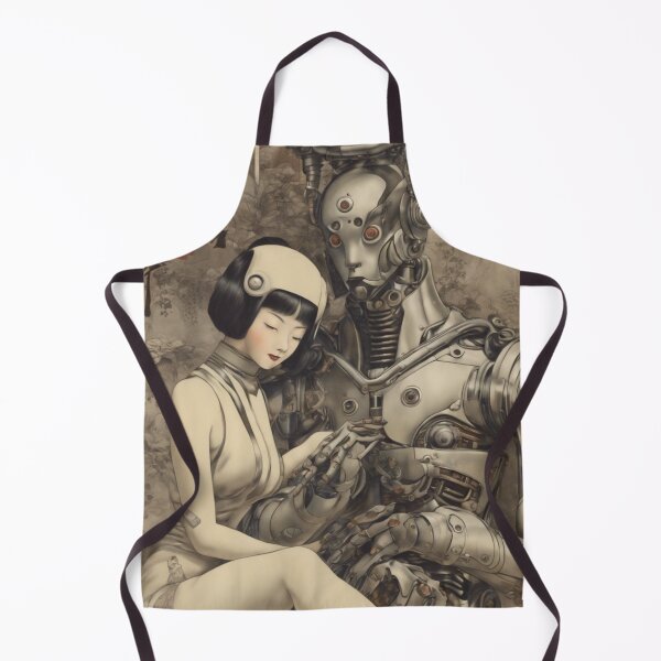 Item preview, Robot Shunga Erotic Art Imitation | #23 designed and sold by NickWhittleArt.
