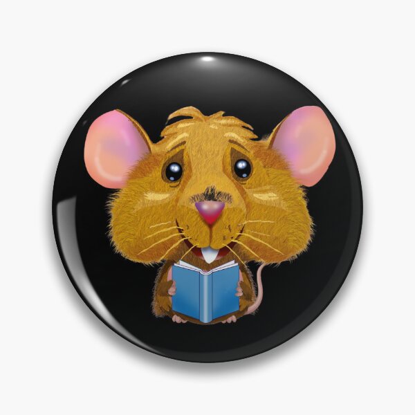 Item preview, Adorable Cartoon Mouse Reading a Book - Perfect for Children's Rooms and Educational Decor designed and sold by Psycho-Crazy.