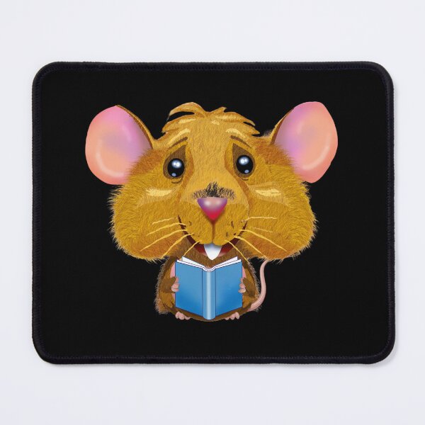 Item preview, Adorable Cartoon Mouse Reading a Book - Perfect for Children's Rooms and Educational Decor designed and sold by Psycho-Crazy.