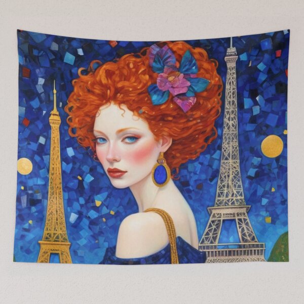 Item preview, Lady Going Paris Art designed and sold by TheDarkWardrobe.