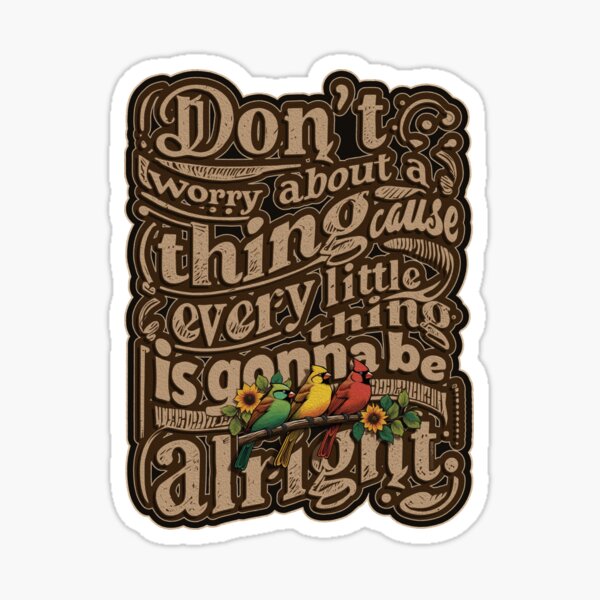 Trois petits oiseaux… Sticker