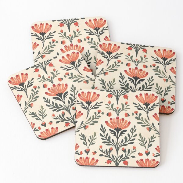 Item preview, A pattern design of Indian Paintbrush flowers. designed and sold by HEMRO.