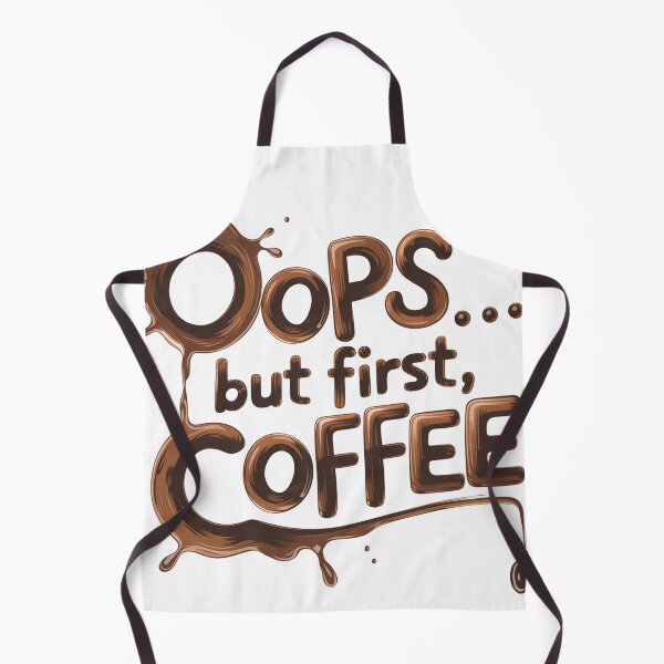 Item preview, spilled coffee text designed and sold by VividTrails.