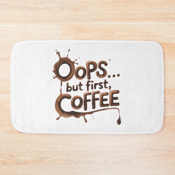 Item preview, spilled coffee text designed and sold by VividTrails.