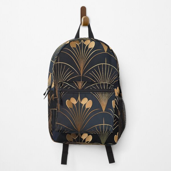 Item preview,  Art Deco Florals- Elegant flowers with an Art Deco twist, using gold, black, and jewel tones. designed and sold by HEMRO.