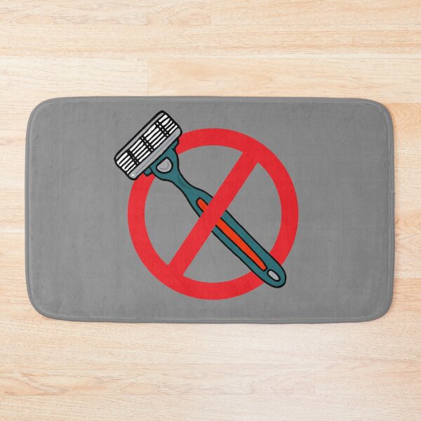 Item preview, No Shaver Razors Allowed Funny Barber Sign designed and sold by HotHibiscus.