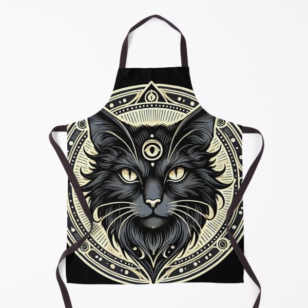 Item preview, Celestial Black Cat Art - Sacred Mystical Feline Design designed and sold by SickVibes.